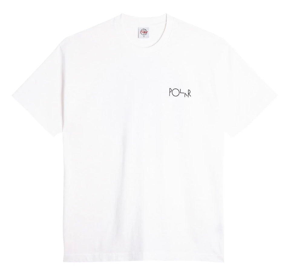 Polar Skate Co. Klez Crossing Fill Logo T-Shirt White