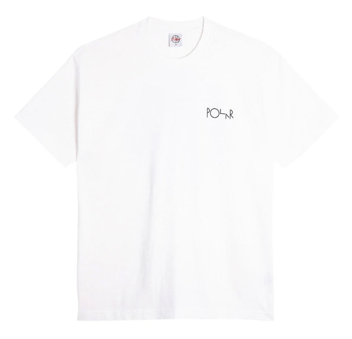 Polar Skate Co. Klez Crossing Fill Logo T-Shirt White