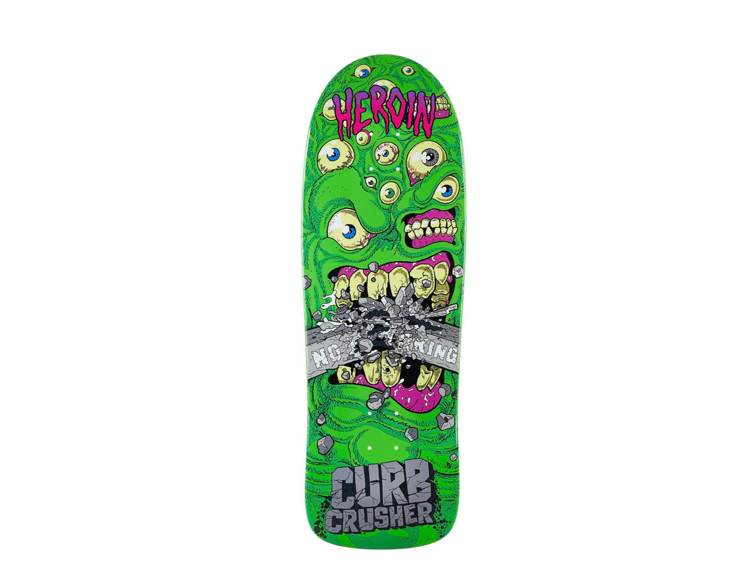 Heroin Skateboards Curb Crusher Chomp Deck 10.25