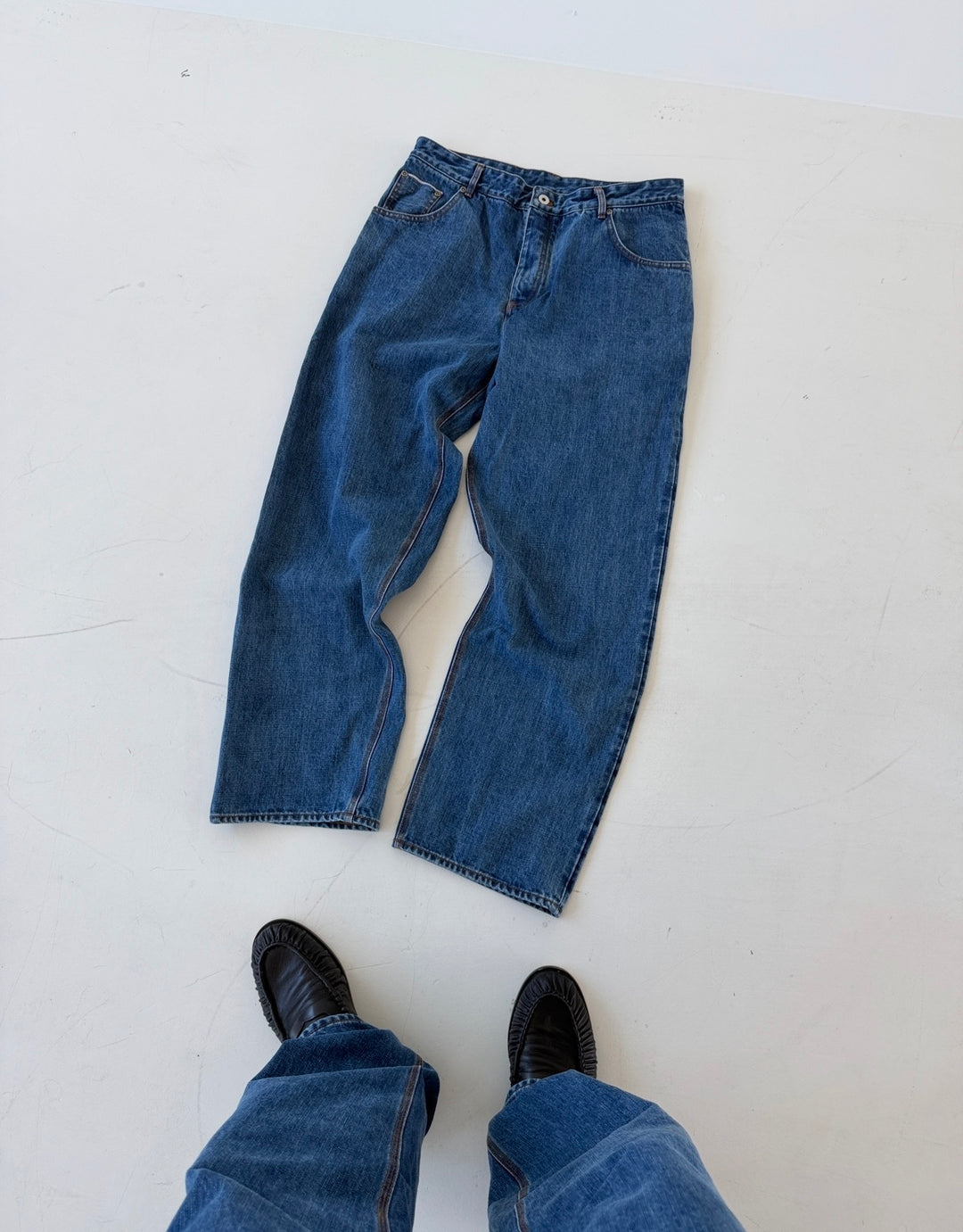 1943 Light Wash Straight Selvedge Denim