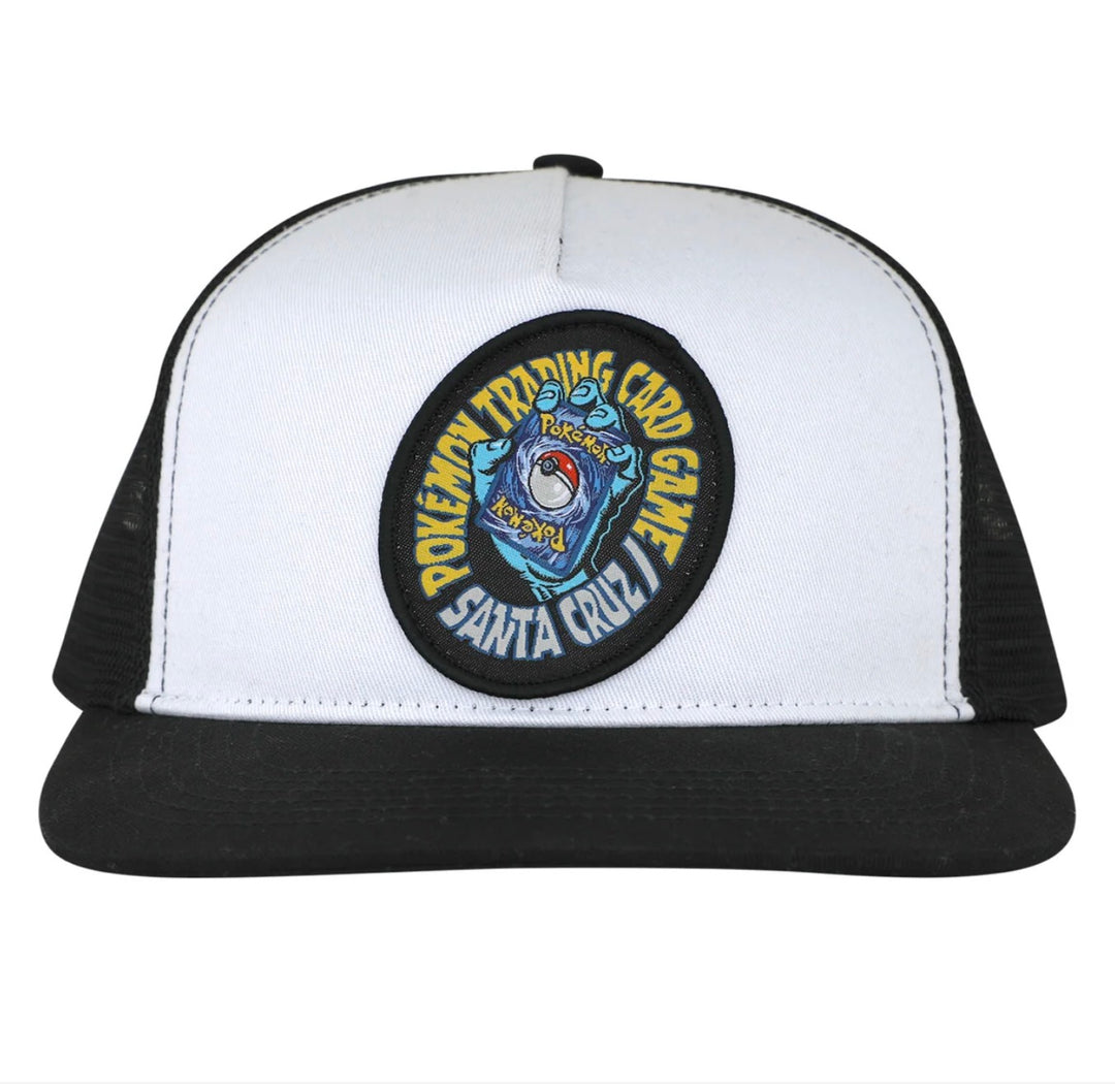 Santa Cruz X Pokémon Hand Mesh Trucker Snapback Hat Black/White