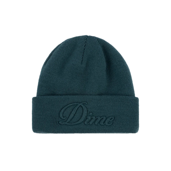 Dime Cursive Fold Beanie Teal