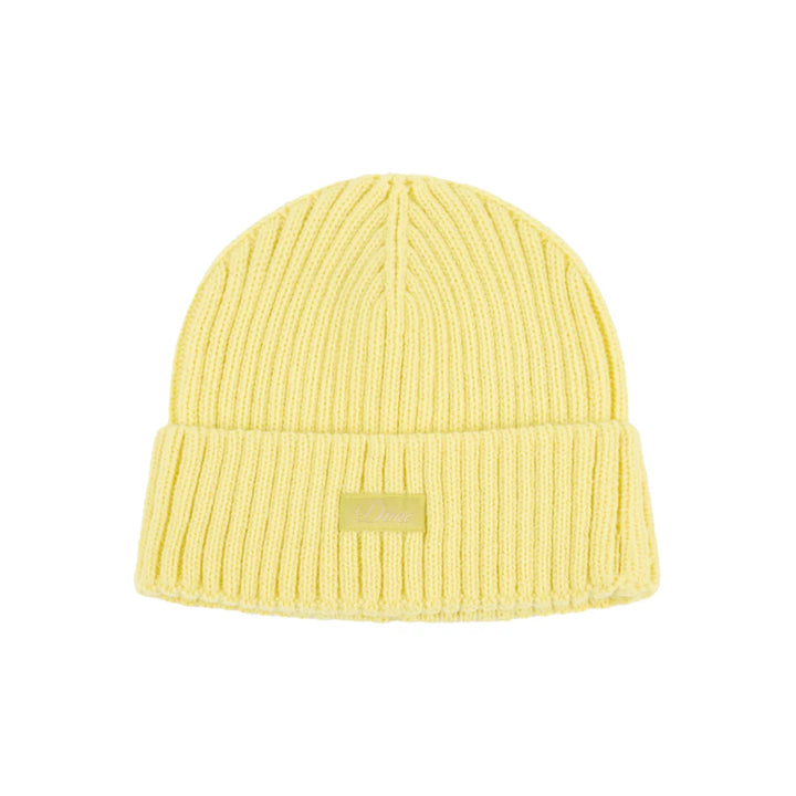 Dime Cursive Rib Beanie Neon Yellow