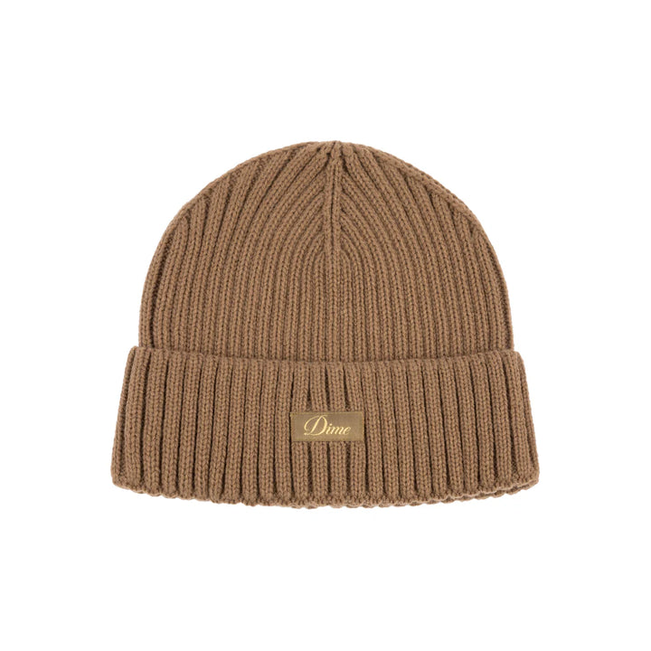 Dime Cursive Rib Beanie Coffee