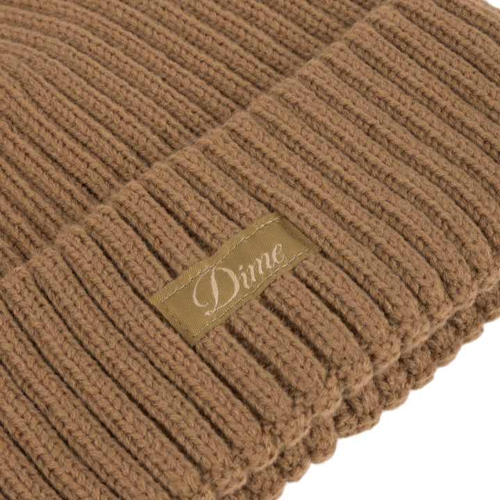 Dime Cursive Rib Beanie Coffee
