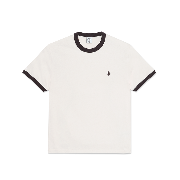 Polar Skate Co Ringer Tee Ivory / Brown