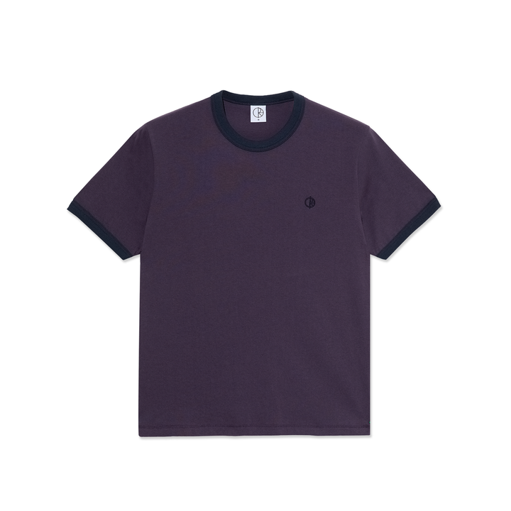 Polar Skate Co Ringer Tee Dark Violet/Navy