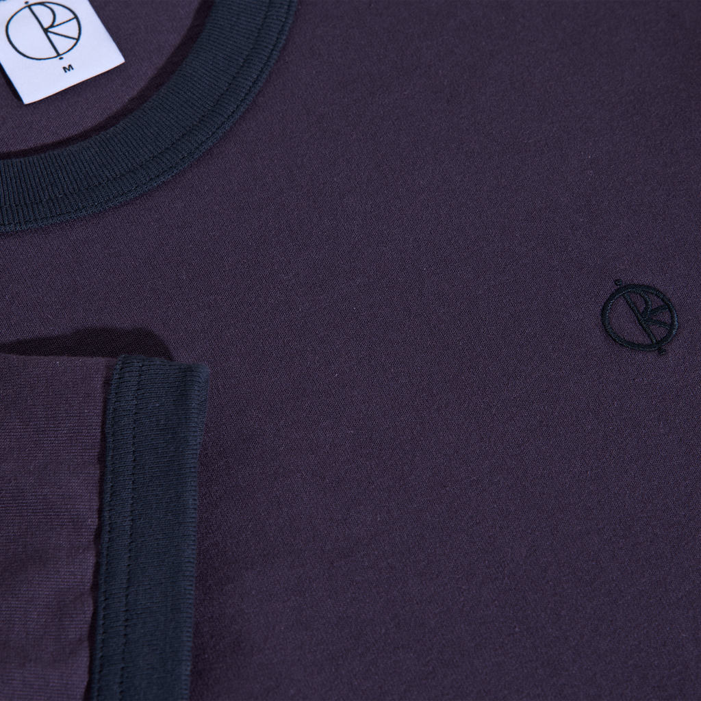 Polar Skate Co Ringer Tee Dark Violet/Navy