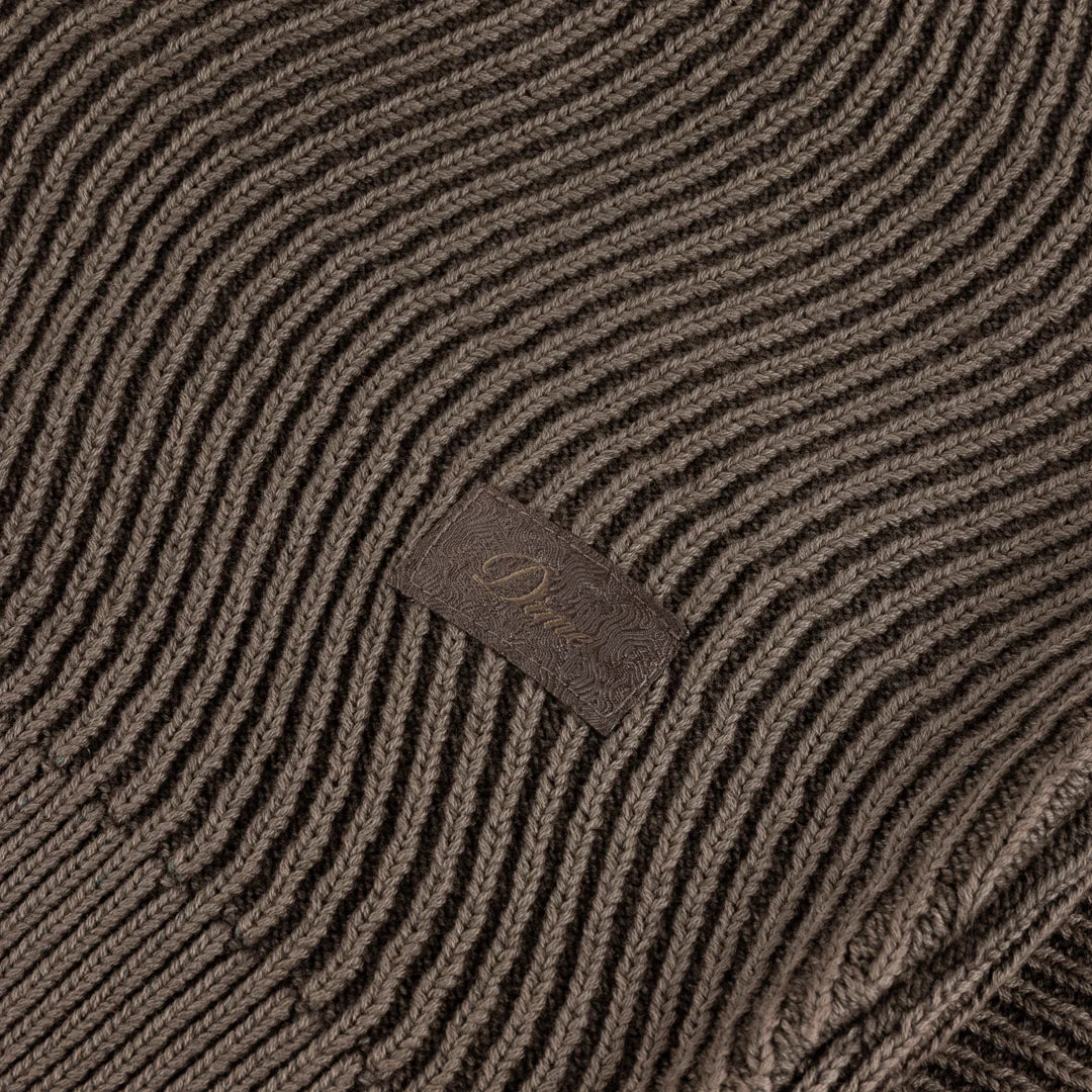 Dime Wave Knit Sweater Brown