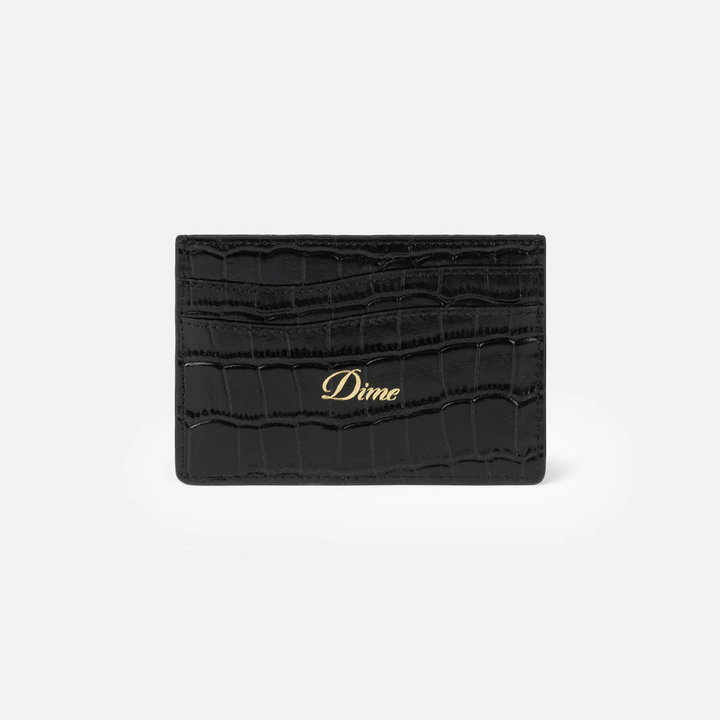 Dime Croc Cardholder Black