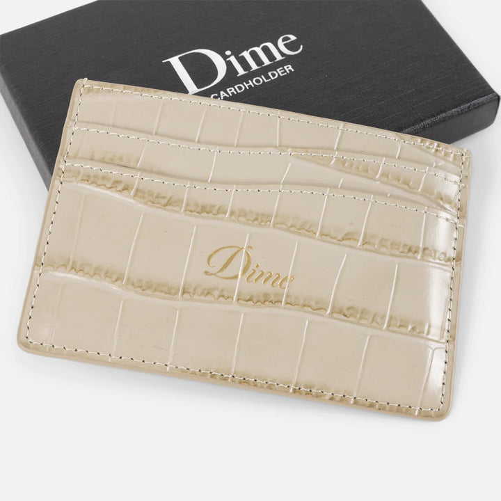 Dime Croc Cardholder Tan