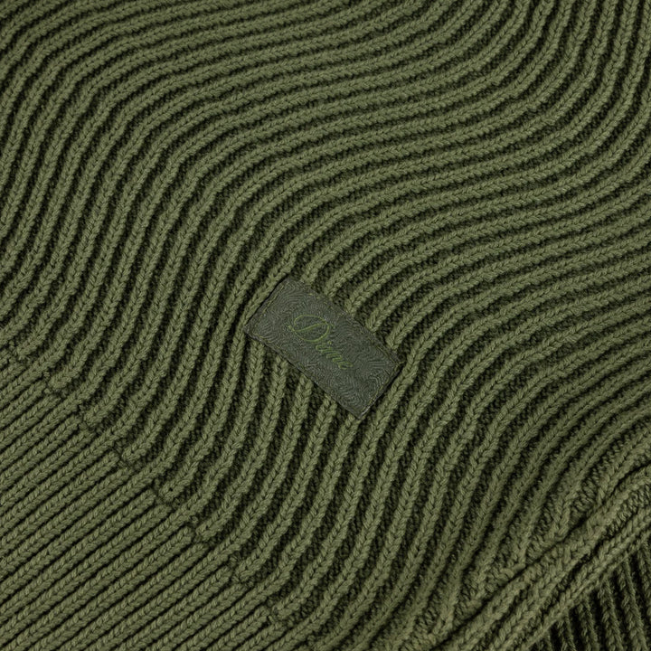 Dime Wave Knit Sweater Pine