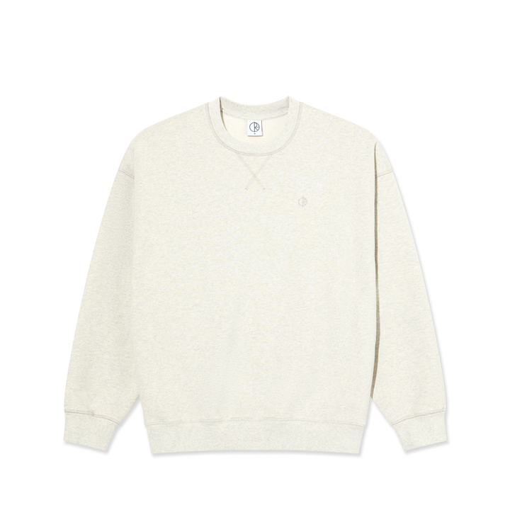 (Polar Skate Co. Frankie Crewneck- Ivory Grey/Melange
