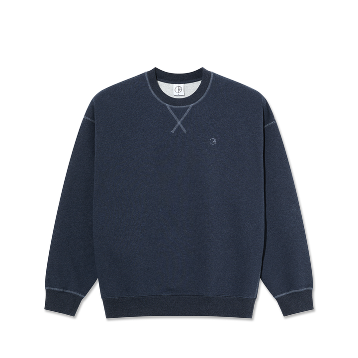 Polar Skate Co. Frankie Crewneck- Navy/Melange