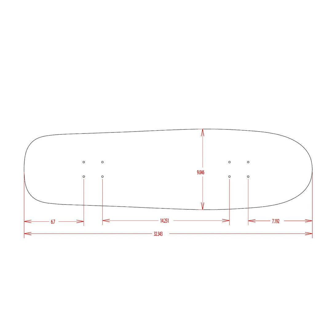 LIMOSINE SHAPED BOARD 1 - BROWN METALLIC