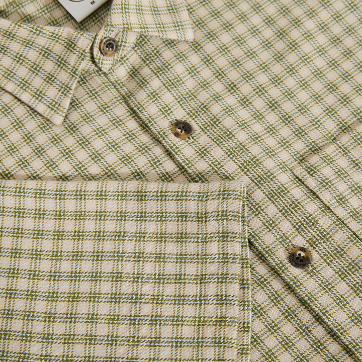 Polar Skate Co. Mitchell Shirt Beige/Green