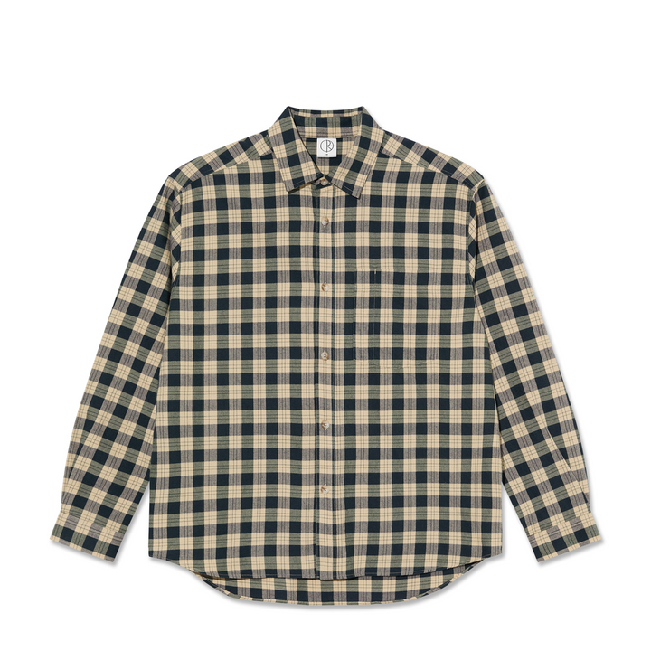 Polar Skate Co. Mitchell Long Sleeve Shirt Teal/Butter