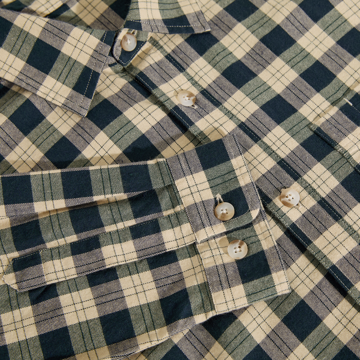 Polar Skate Co. Mitchell Long Sleeve Shirt Teal/Butter