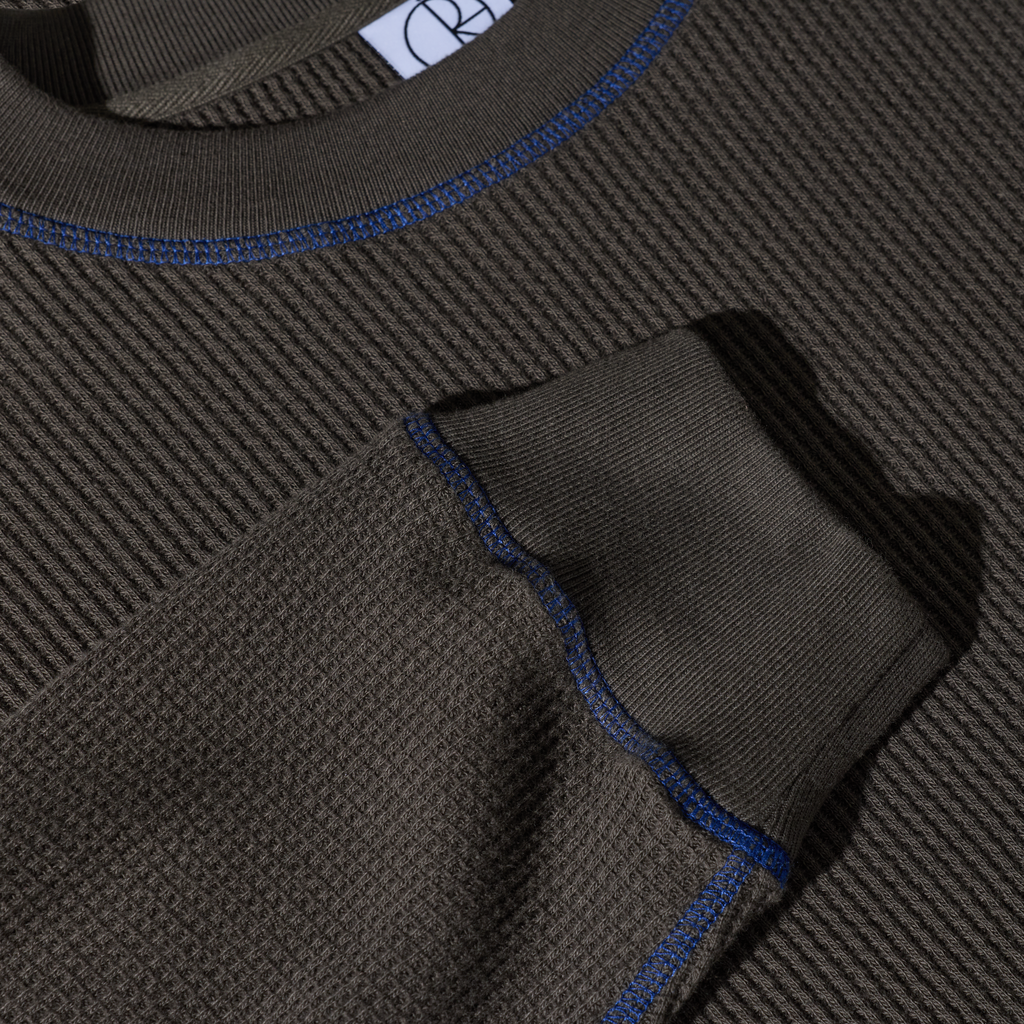 Polar Skate Co. Dylan Long Sleeve Tee Dirty Black/Blue