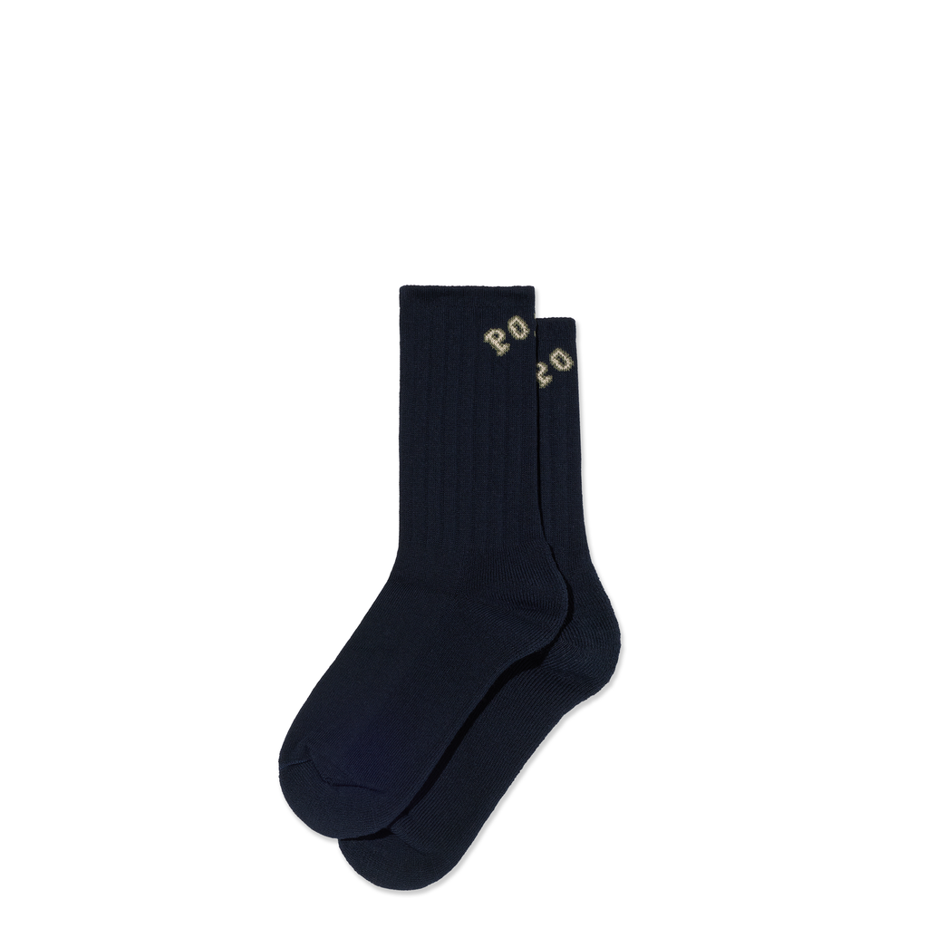 Polar Skate Co. Rib Socks College Dark Navy