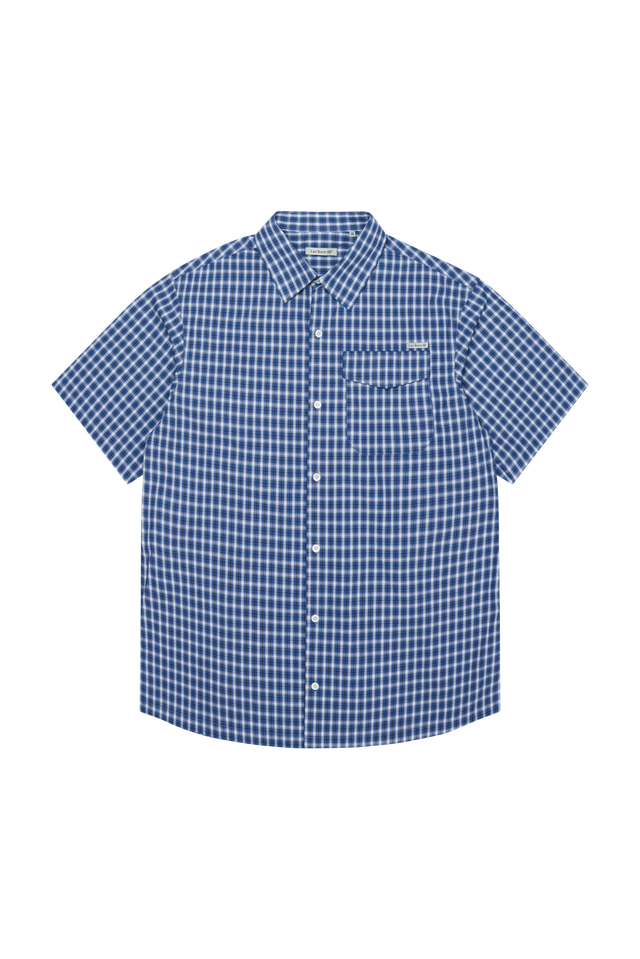 Last Resort AB Base SS Shirt Blue Check