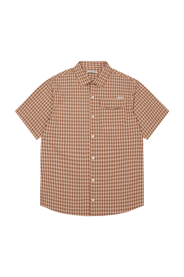 Last Resort AB Base SS Shirt Caramel Check