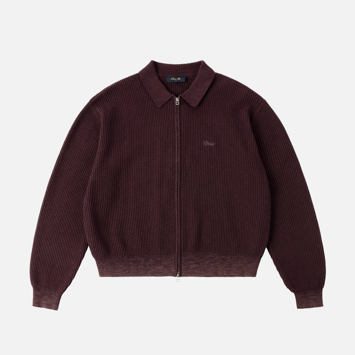 Dime Double Zip Knit Wine