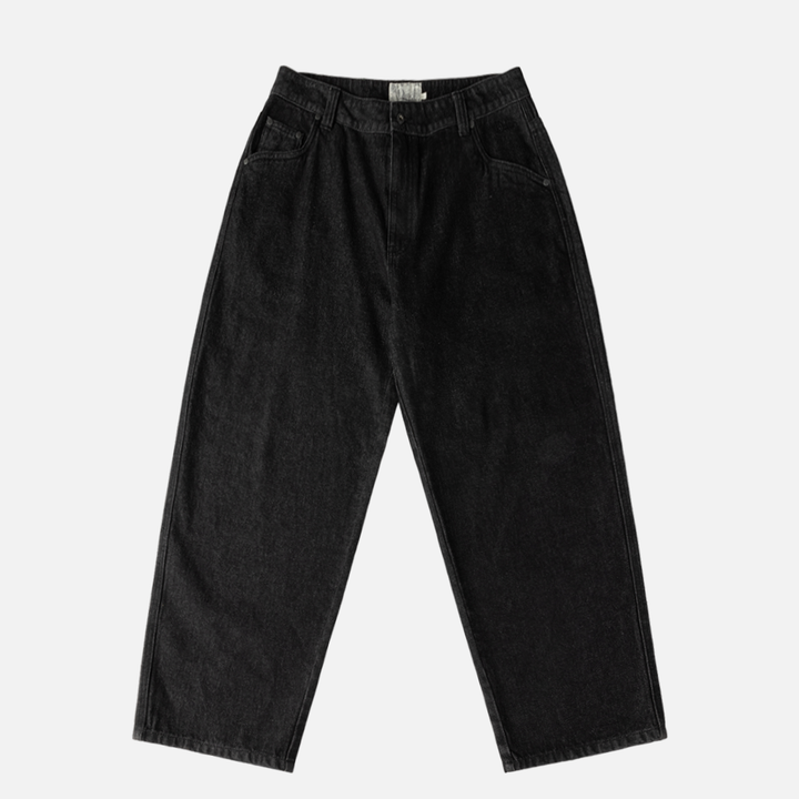 Dime Baggy Denim Pants Black Washed