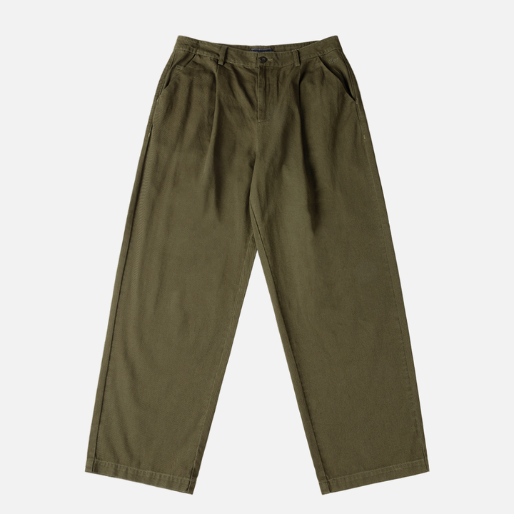Dime Baggy Chino Pants Forest Green