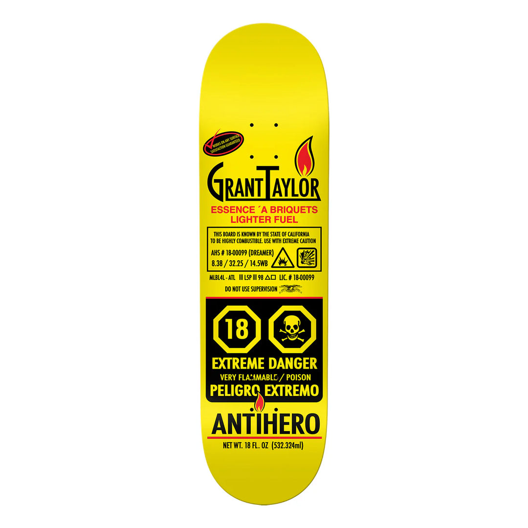 Anti-Hero Grant Taylor FUELED UP 8.38" Deck