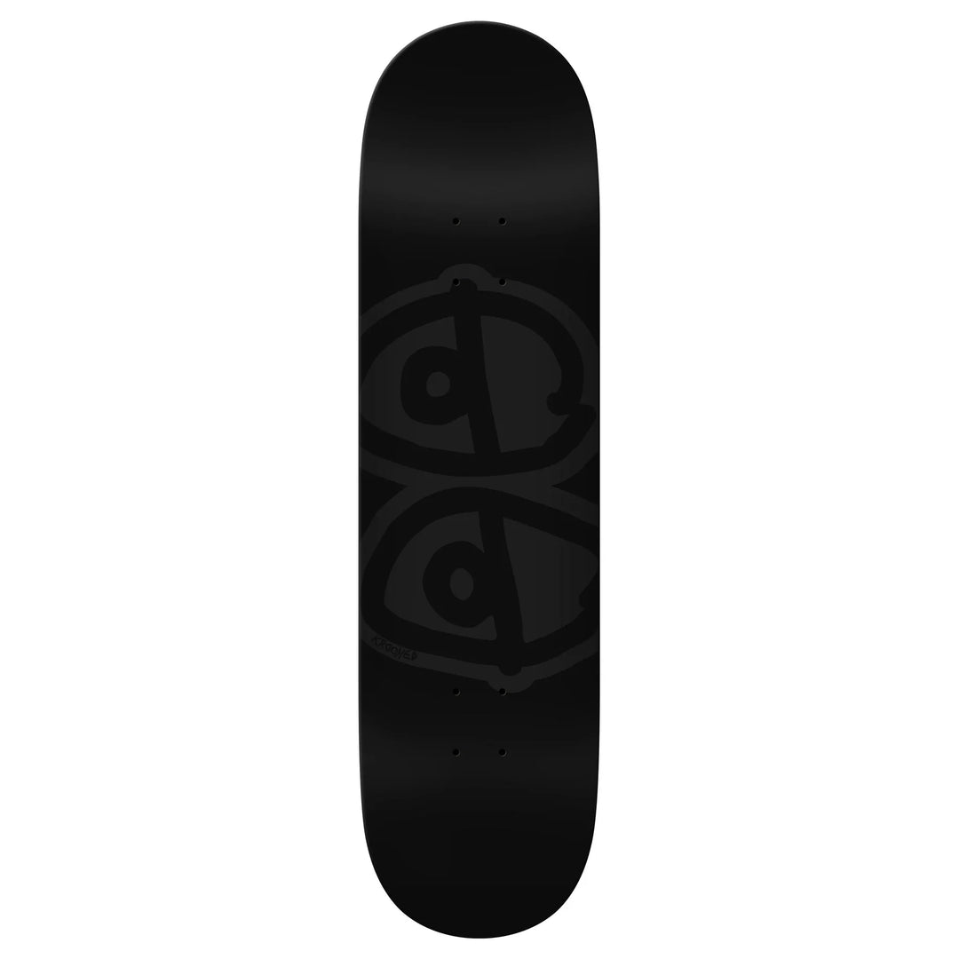 Krooked Skateboard Deck Team Eyes Black 8.5" x 31.8"