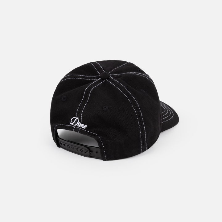 Dime Cursive Denim Worker Cap Washed Black