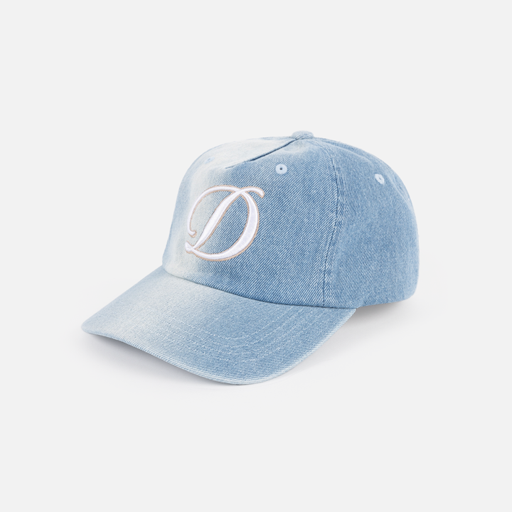 Dime Cursive Denim Worker Cap Washed Blue