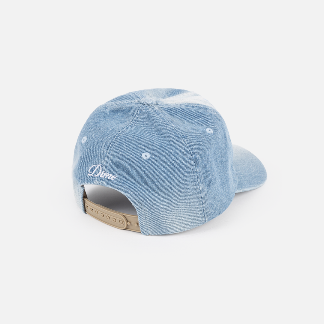Dime Cursive Denim Worker Cap Washed Blue