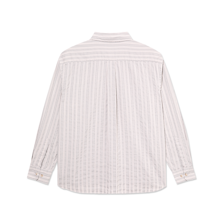 Polar Skate Co. Bart LS Shirt Grey Stripe