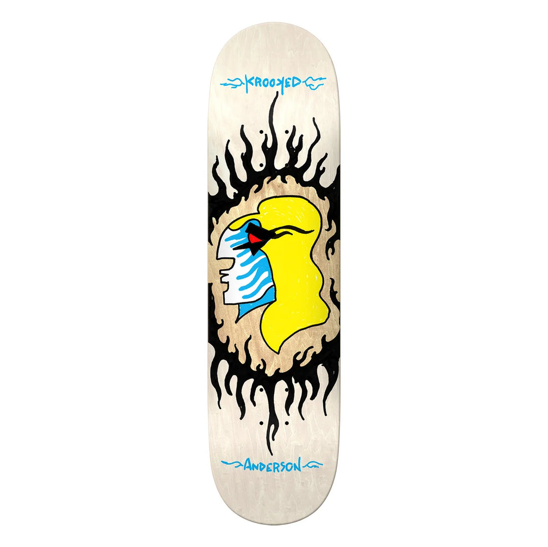 Krooked Manderson Pink Flame Deck 8.38