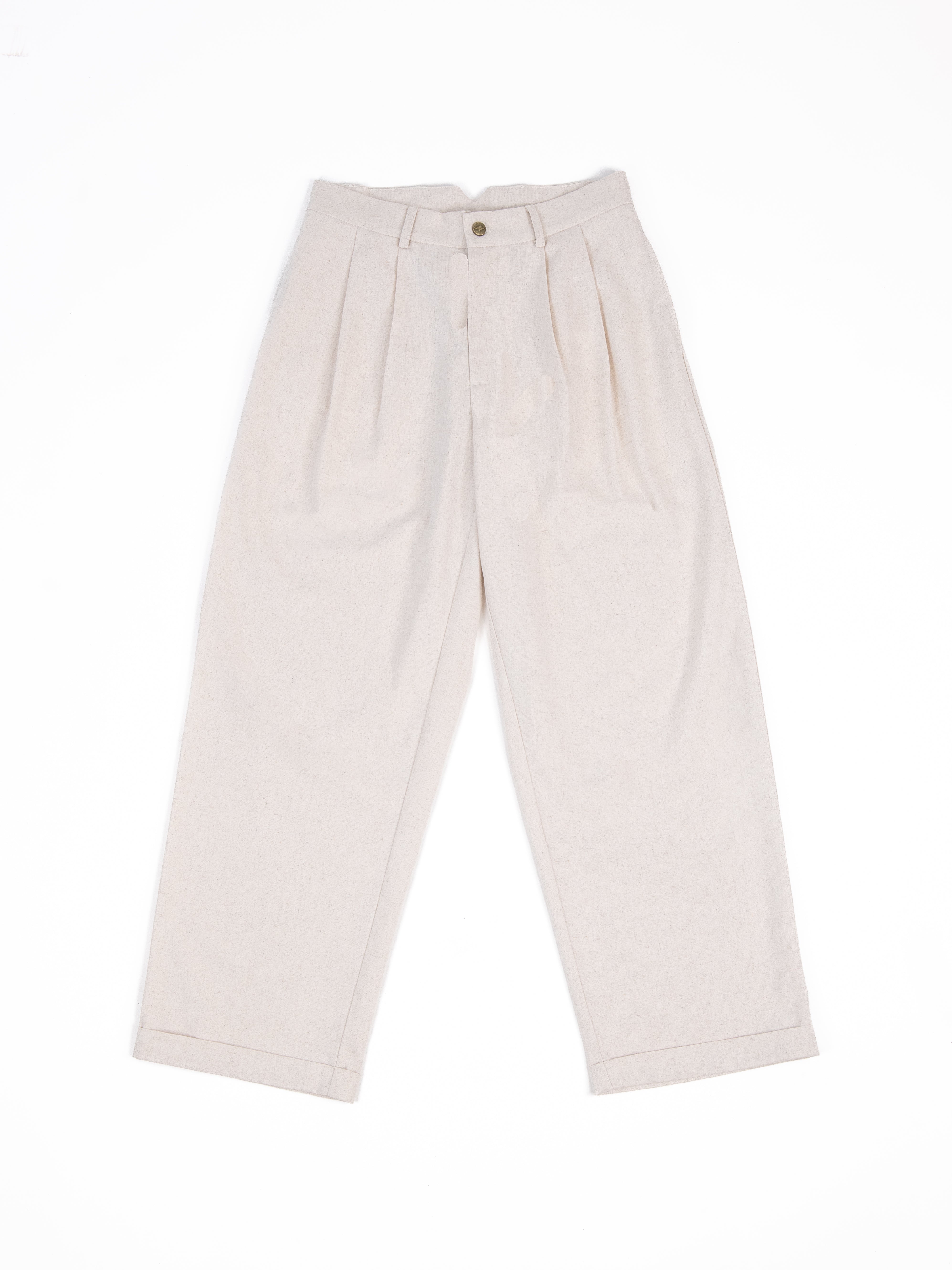 【THE MOZZ】[Premium] Woods Linen Loose Fit Pants Loose Fit Chino trousers | Medium Grey | Jack & Jones®