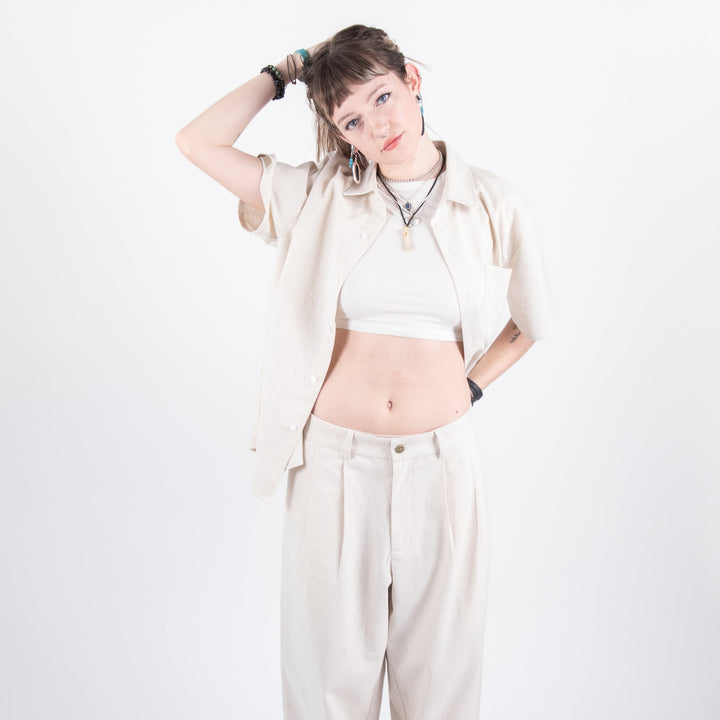 Mocean Linen Shirt Beige