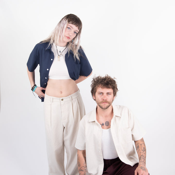 Mocean Linen Shirt Navy