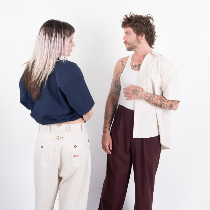 Mocean Linen Shirt Navy