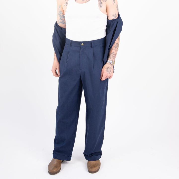 Mocean Linen Pants Navy