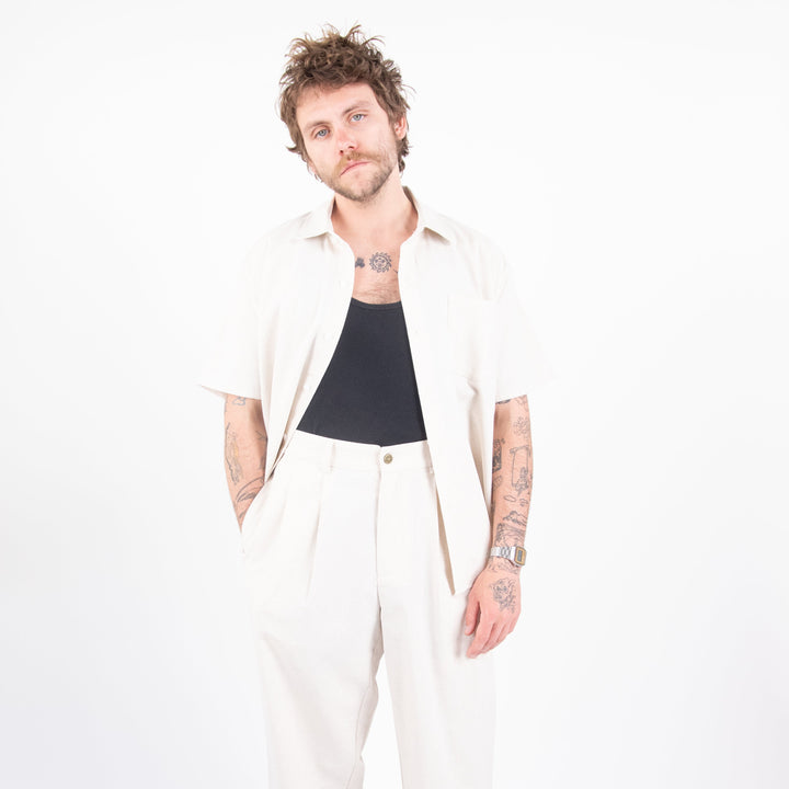 Mocean Linen Shirt Beige
