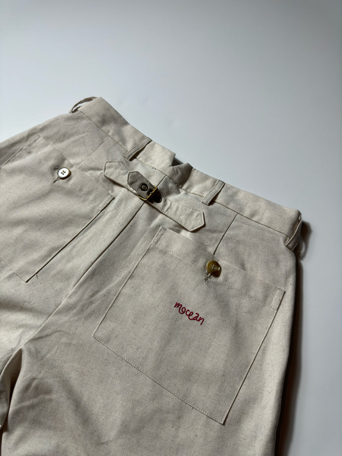 Mocean Beige Linen Slacks