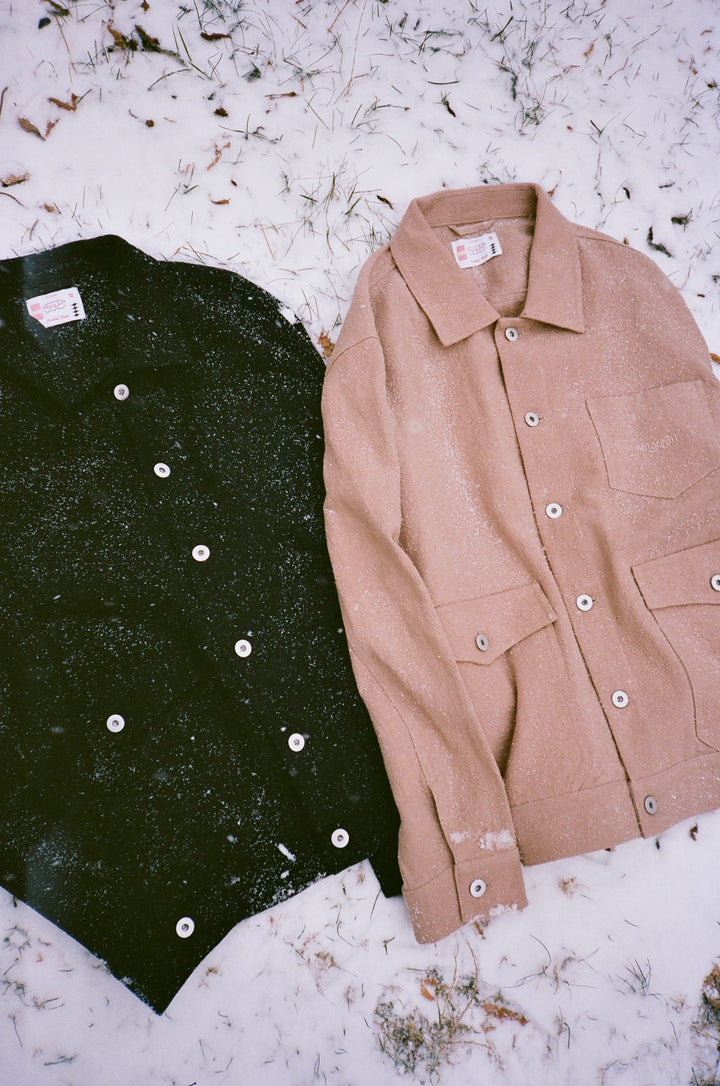 Black Textured Over Shirt