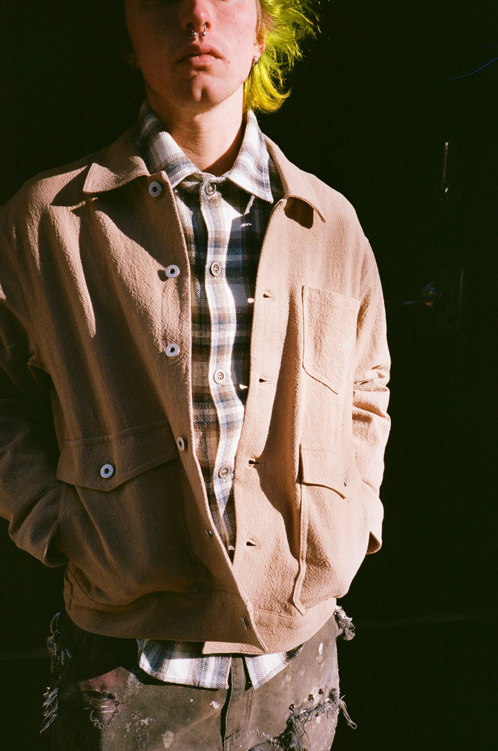 Tan Textured Over Shirt