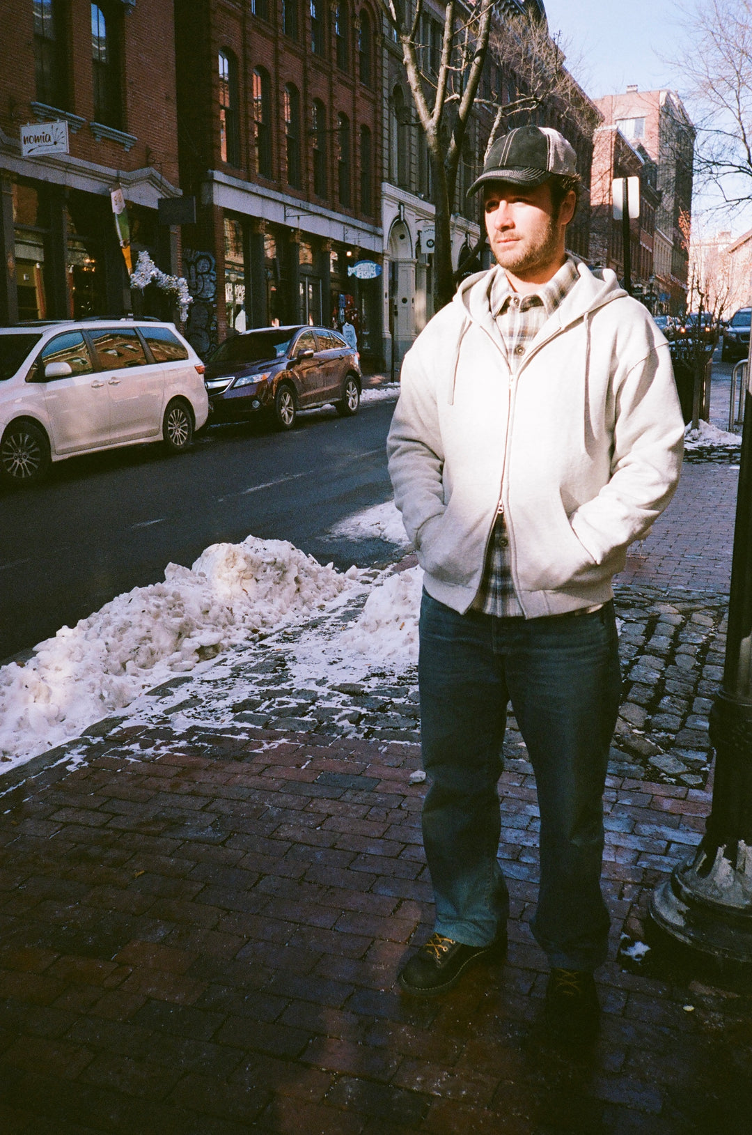 Thermal Lined Heather Grey Hoodie