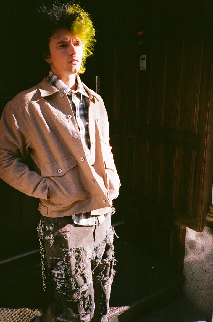 Tan Textured Over Shirt