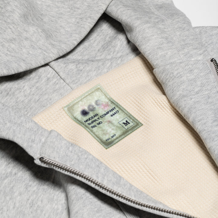 Thermal Lined Heather Grey Hoodie