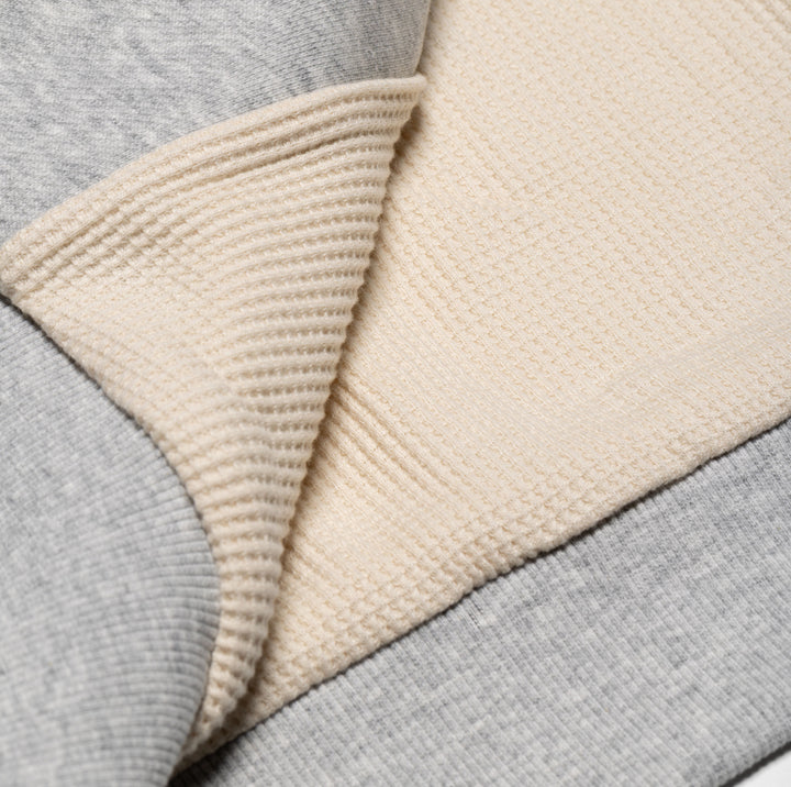 Thermal Lined Heather Grey Hoodie