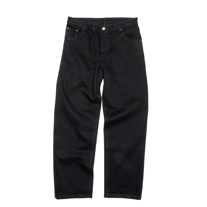 Straight-wide Selvedge Denim Black